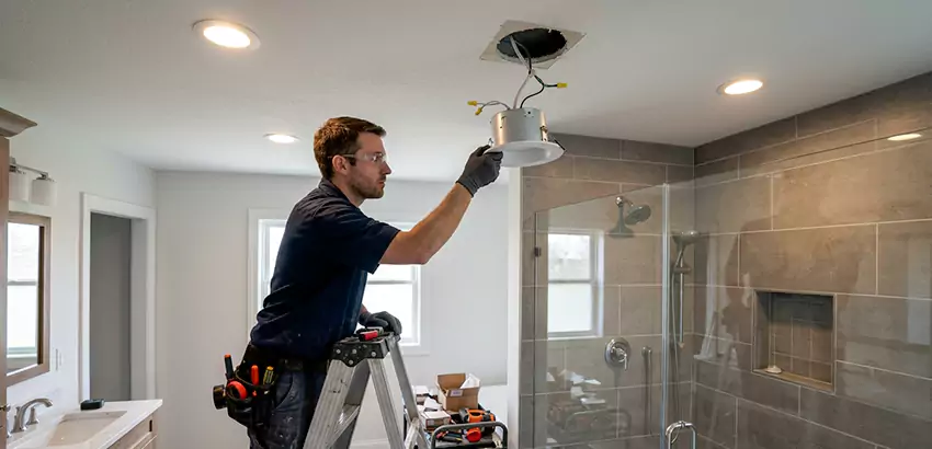 Bathroom and Shower Recessed Lighting Installation in Lakeland
